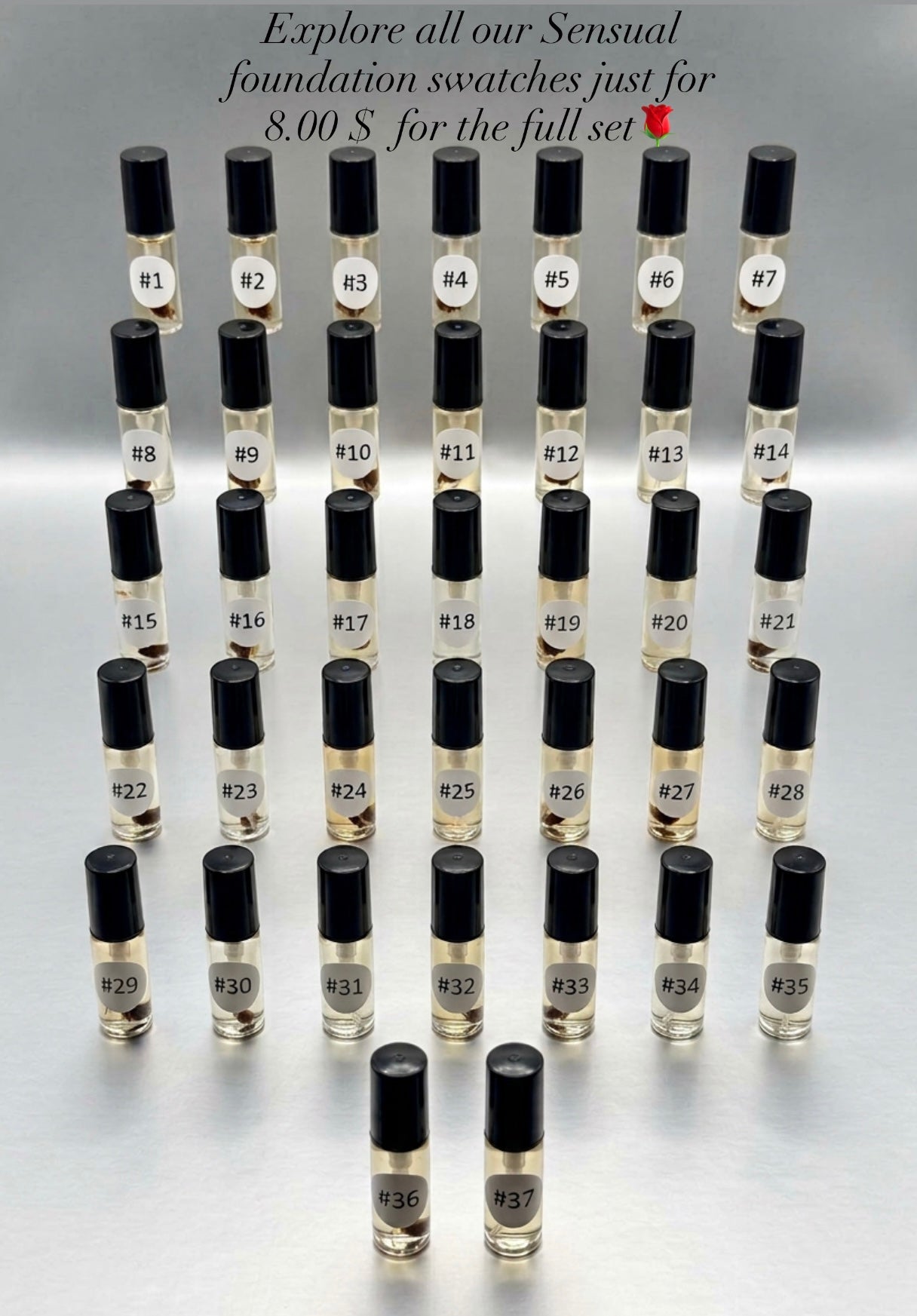 Sensual Foundation Swatches
