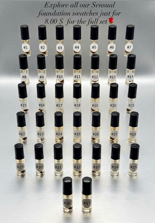 Sensual Foundation Swatches